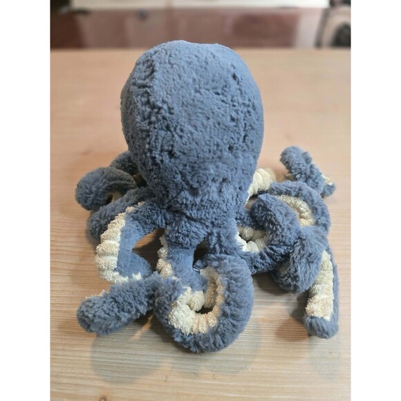 HTFRetired Jellycat London Octopus Storm Blue Plush Stuffed Animal
